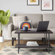 Load image into Gallery viewer, Wood and Metal Coffee Table
