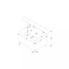 Load image into Gallery viewer, Essex Single Storage Ottoman - Threshold™ MRM821

