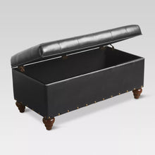 Load image into Gallery viewer, Brooklyn Tufted Storage Ottoman - Threshold™ SB2251
