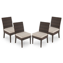 Load image into Gallery viewer, Halsted 4pk All-Weather Wicker Patio Dining Chair 2081
