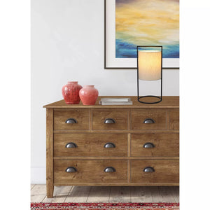 22.5" Fabric Up Light Table Lamp Black (Includes LED Light Bulb) - Project 62™ 1167AH