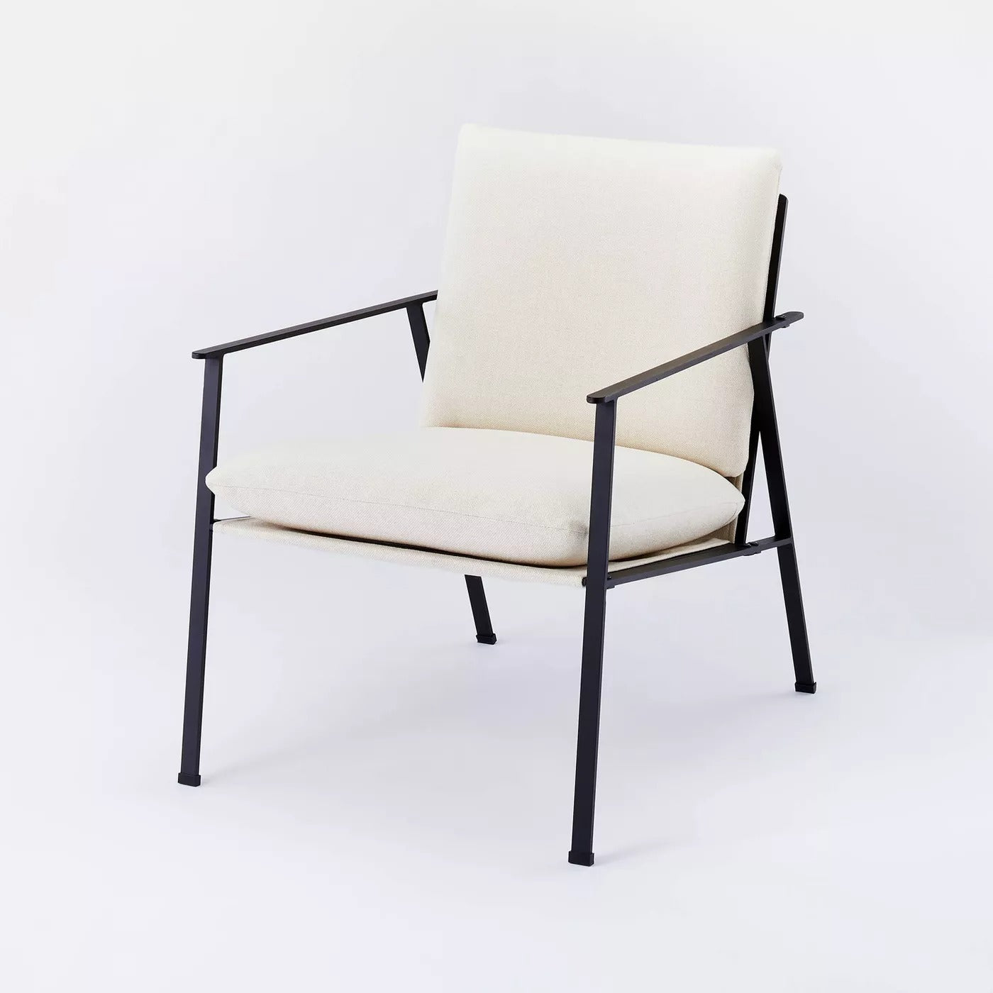Lark Metal Frame Accent Chair with Loose Cushions White - Threshold™ MRM1863