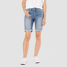 Load image into Gallery viewer, Women&#39;s Mid-Rise Bermuda Jean Shorts
