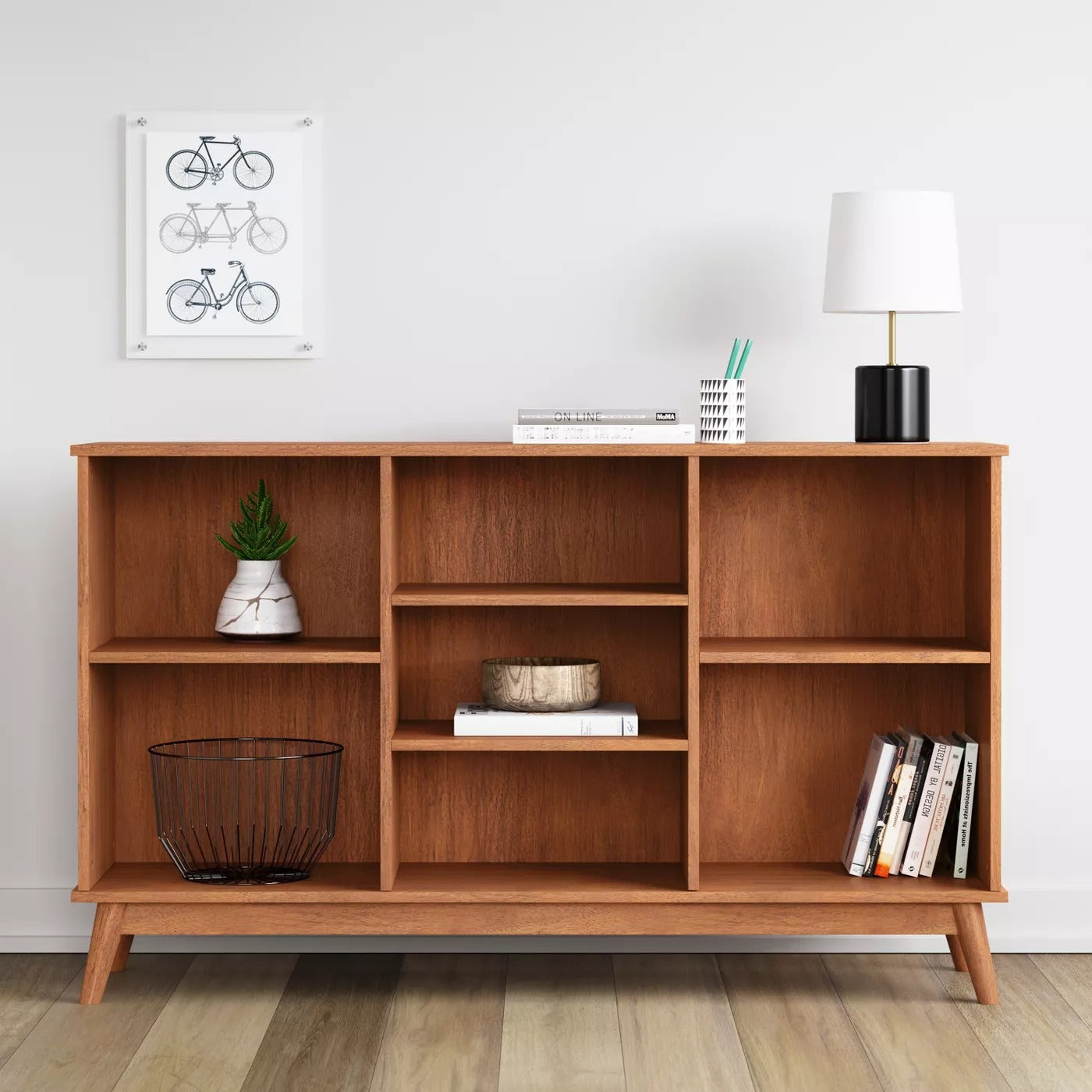 Amherst Mid Century Modern Horizontal Bookcase - Project 62™ MRM816