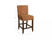 Load image into Gallery viewer, 24" Upholstered Counter Height Barstool - HomePop 498AH
