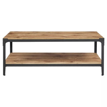 Load image into Gallery viewer, Urban Industrial Angle Iron Wood Coffee Table - Saracina Home 602AH
