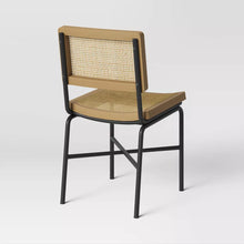 Load image into Gallery viewer, Errol Cane and Wood Dining Chair with Metal Legs Natural
