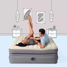 Load image into Gallery viewer, Intex Raised Comfort Pillowtop 20&quot; Queen Air Mattress with 120V Internal Pump MRM827
