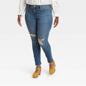 Women's Plus Size High-Rise Skinny Jeans