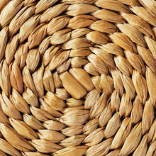 Load image into Gallery viewer, Woven Storage Ottoman Natural
