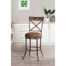 Load image into Gallery viewer, Compton Swivel Counter Height Stool Brown - Hillsdale Furniture 7647

