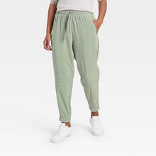 Load image into Gallery viewer, Women&#39;s Stretch Mid Rise Woven Moto Pants
