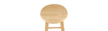 Load image into Gallery viewer, SINGLE Wood Backless Hardwood Natural BAR stool #CR1039
