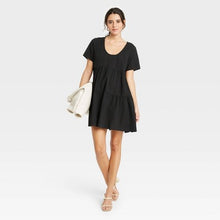 Load image into Gallery viewer, Women's Flutter Short Sleeve Tiered Dress
