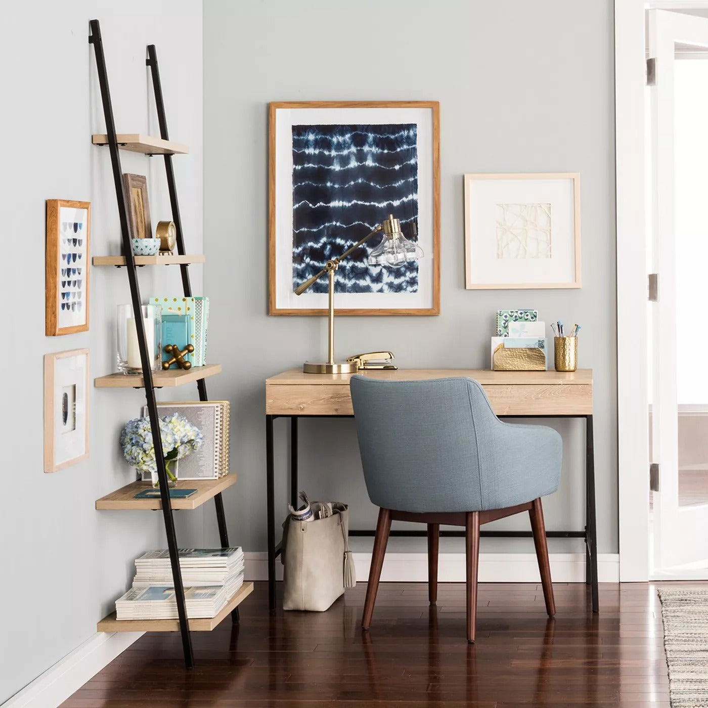 Loring Wood Writing Desk with Drawers - Project 62™ MRM820
