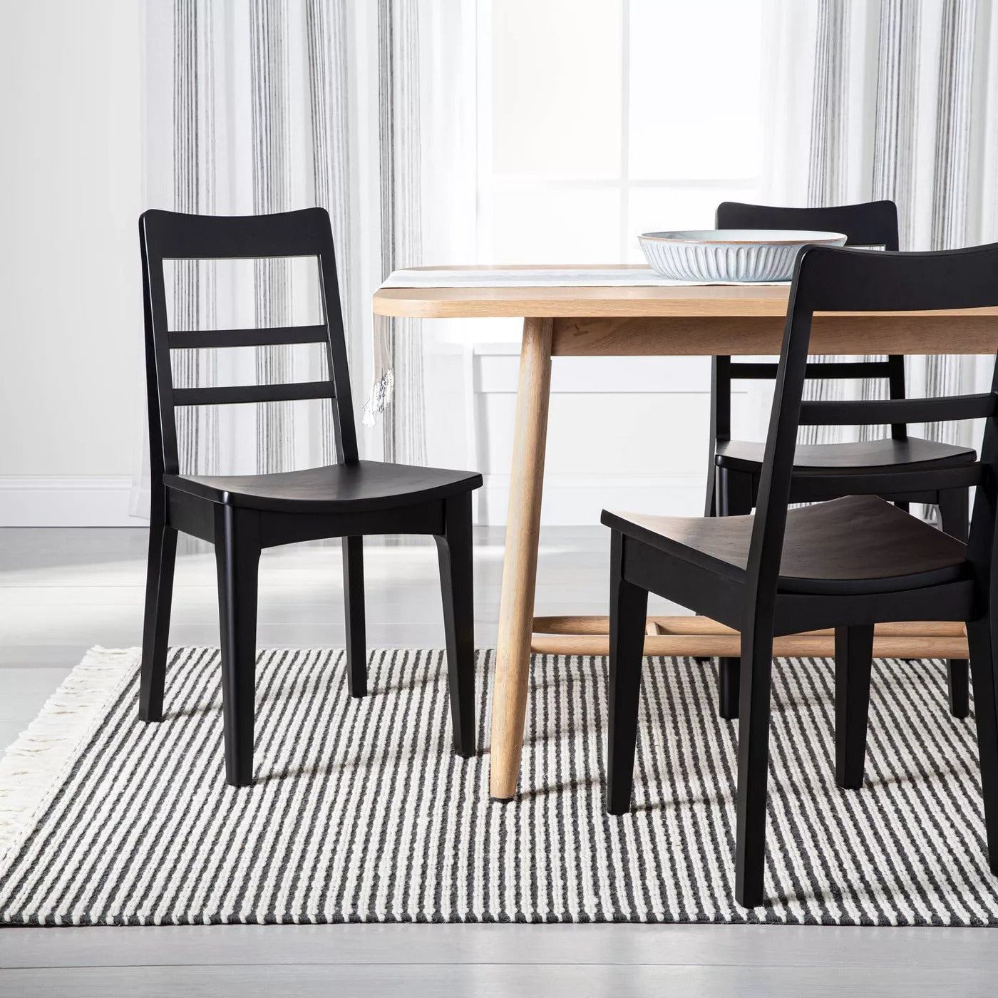 2pk Wooden Ladder Back Dining Chair Set - Hearth & Hand™ with Magnolia (SET OF 2) 1643CDR