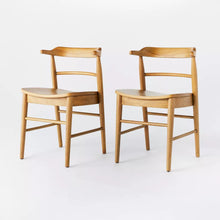 Load image into Gallery viewer, 2pk Kaysville Curved Back Wood Dining Chair
