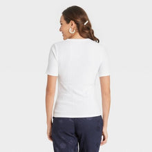 Load image into Gallery viewer, Women's Short Sleeve Ribbed T-Shirt
