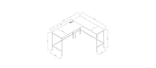Load image into Gallery viewer, Loring Wood L Shaped Writing Desk - Project 62™ 4003RR
