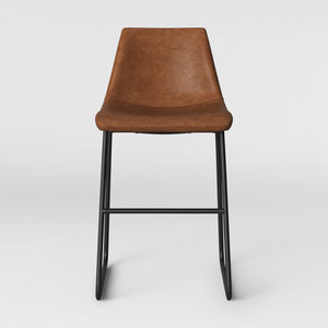 Faux leather counter stool #9215