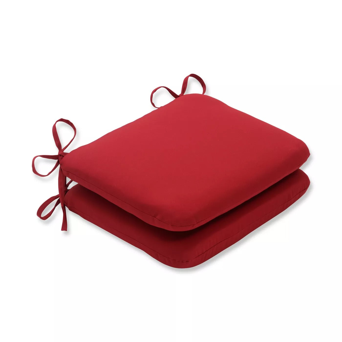 2-Piece Outdoor Seat Pad/Dining/Bistro Chair Cushion Set - Red (3 sets) MRM2450
