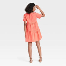 Load image into Gallery viewer, Women's Flutter Short Sleeve Tiered Dress
