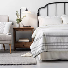 Load image into Gallery viewer, Textured Border Stripe Area Rug - Hearth &amp; Hand™ with Magnolia 4204RR
