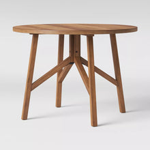 Load image into Gallery viewer, 42&quot; Clarksburg Cross Leg Wood Dining Table Round Brown
