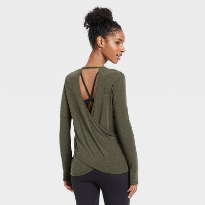 Women's Wrap Back Long Sleeve T-Shirt