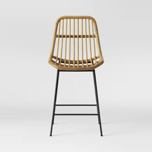 Load image into Gallery viewer, Linnet Rattan with Metal Legs Counterstool Light Brown 7365
