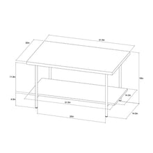 Load image into Gallery viewer, Wood and Metal Coffee Table
