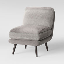 Load image into Gallery viewer, Harper Faux Fur Slipper Chair Gray 7367
