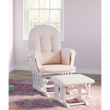 Load image into Gallery viewer, Storkcraft Hoop White Glider and Ottoman #CR1042
