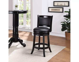 24" Augusta Swivel Counter Height Barstool Hardwood - Boraam MRM1047 (2 boxes)