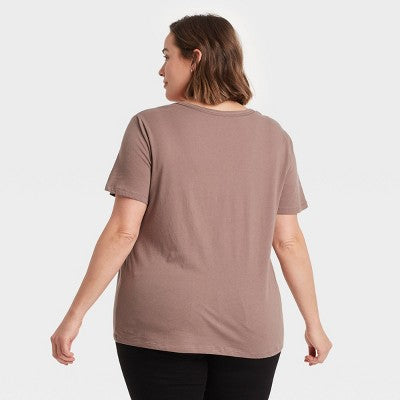 Women's Plus Size VNeck Essential Tshirt