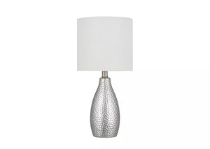 18" Ceramic  Table Lamp Gray (Includes LED Light Bulb) - Cresswell Lighting 1552AH