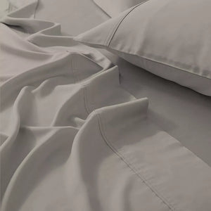 400 Thread Count Wrinkle Free Cotton Solid Sheet Set, Twin