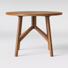 Load image into Gallery viewer, 42&quot; Clarksburg Cross Leg Wood Dining Table Round Brown
