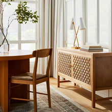 Load image into Gallery viewer, Palmdale Woven Door Console Natural - Threshold™ designed with Studio McGee MRM1042
