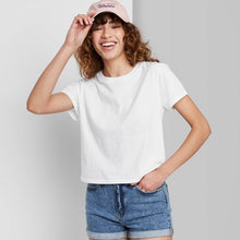 Load image into Gallery viewer, Women's Short Sleeve Shrunken Boxy T-Shirt
