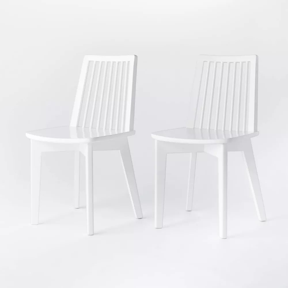 2pk Linden Modified Windsor Wood Dining Chair
