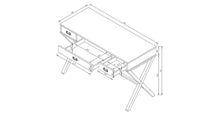 Load image into Gallery viewer, Campaign Wood Writing Desk with Drawers -  Threshold™ 1669CDR
