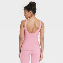 Load image into Gallery viewer, Women's Scoop Back Tank Top with Shelf Bra

