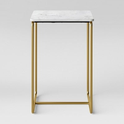 Mogenson Square Marble Accent Table White - Project 62™ 4015RR