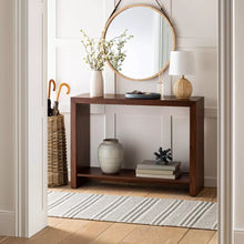Load image into Gallery viewer, Fullerton Wood Console Table with Shelf Brown
