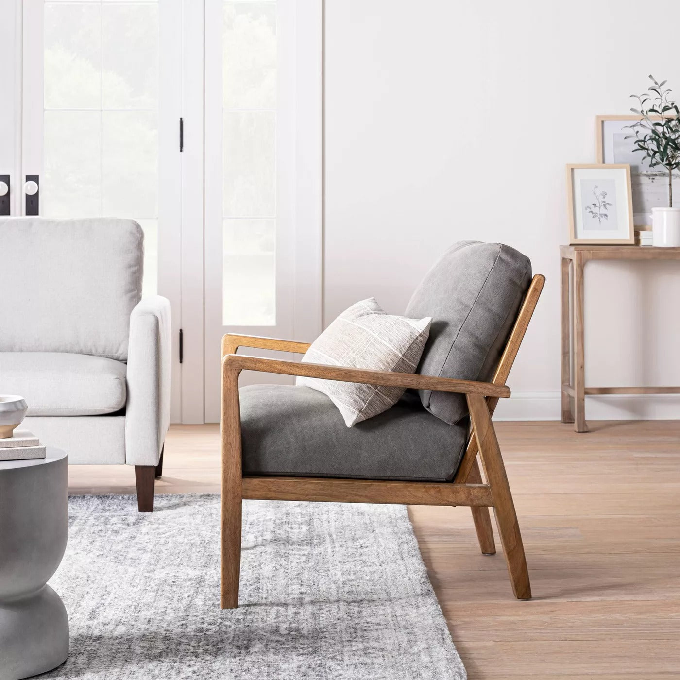 Dagget Mixed Material Accent Chair - Threshold™ designed with Studio McGee MRM1003