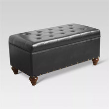 Load image into Gallery viewer, Brooklyn Tufted Storage Ottoman - Threshold™ SB2251
