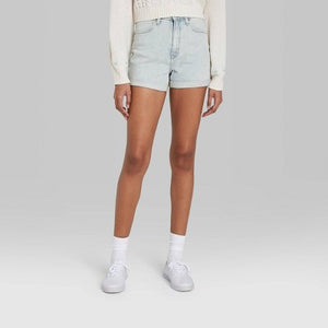 Women's High-Rise Rolled Cuff Jean Shorts