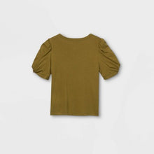 Load image into Gallery viewer, Women&#39;s Puff Short Sleeve Round Neck T-Shirt
