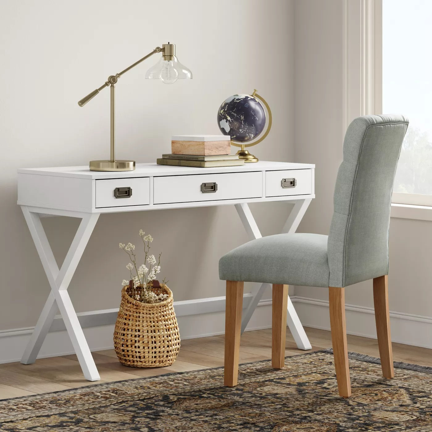 Campaign Wood Writing Desk with Drawers -  Threshold™ 1669CDR